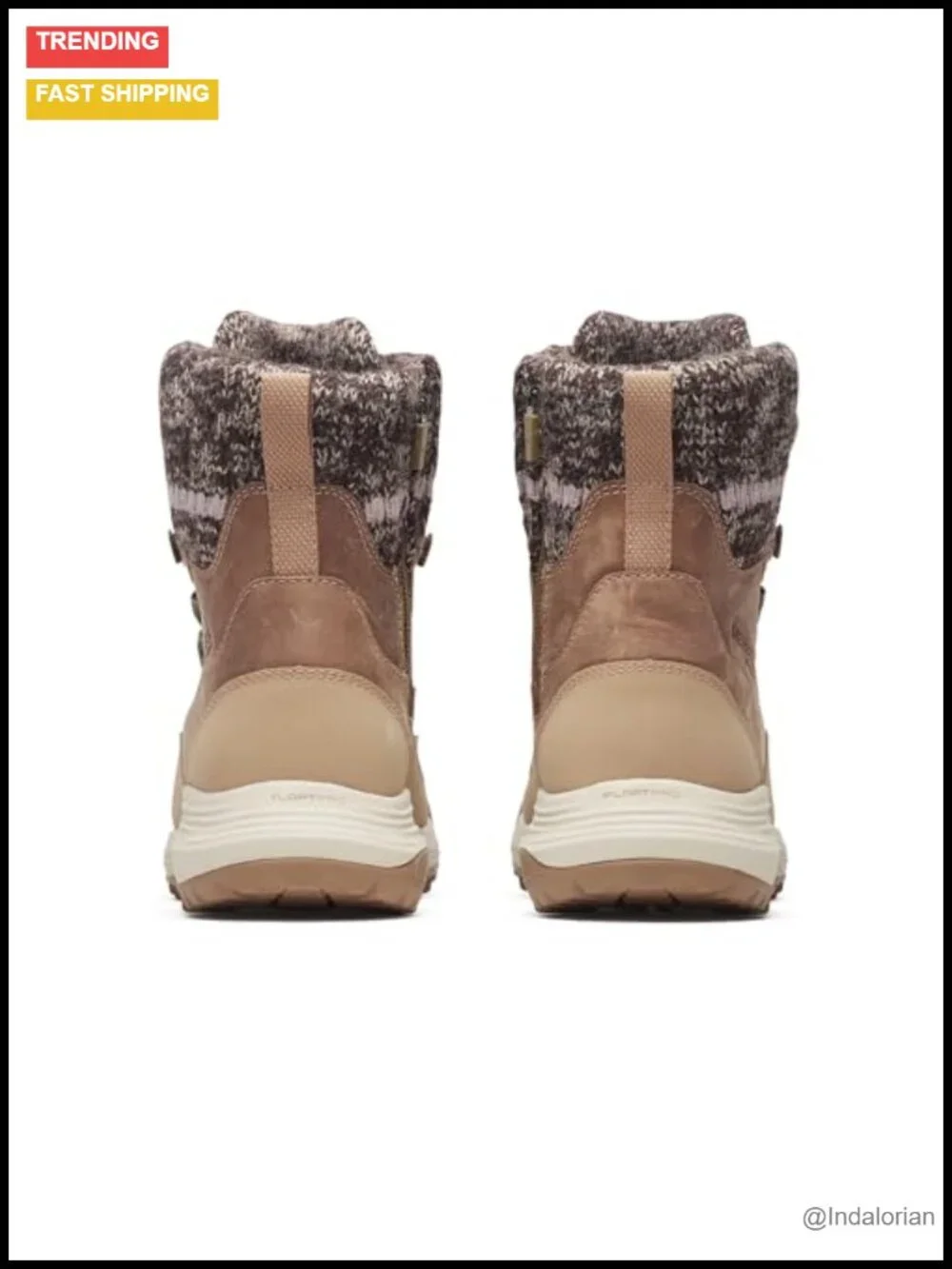 Waterproof Ankle Snow Boots with YKK Zipper - Lace-Up Winter Boots
